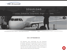 Tablet Screenshot of csidynamics.com